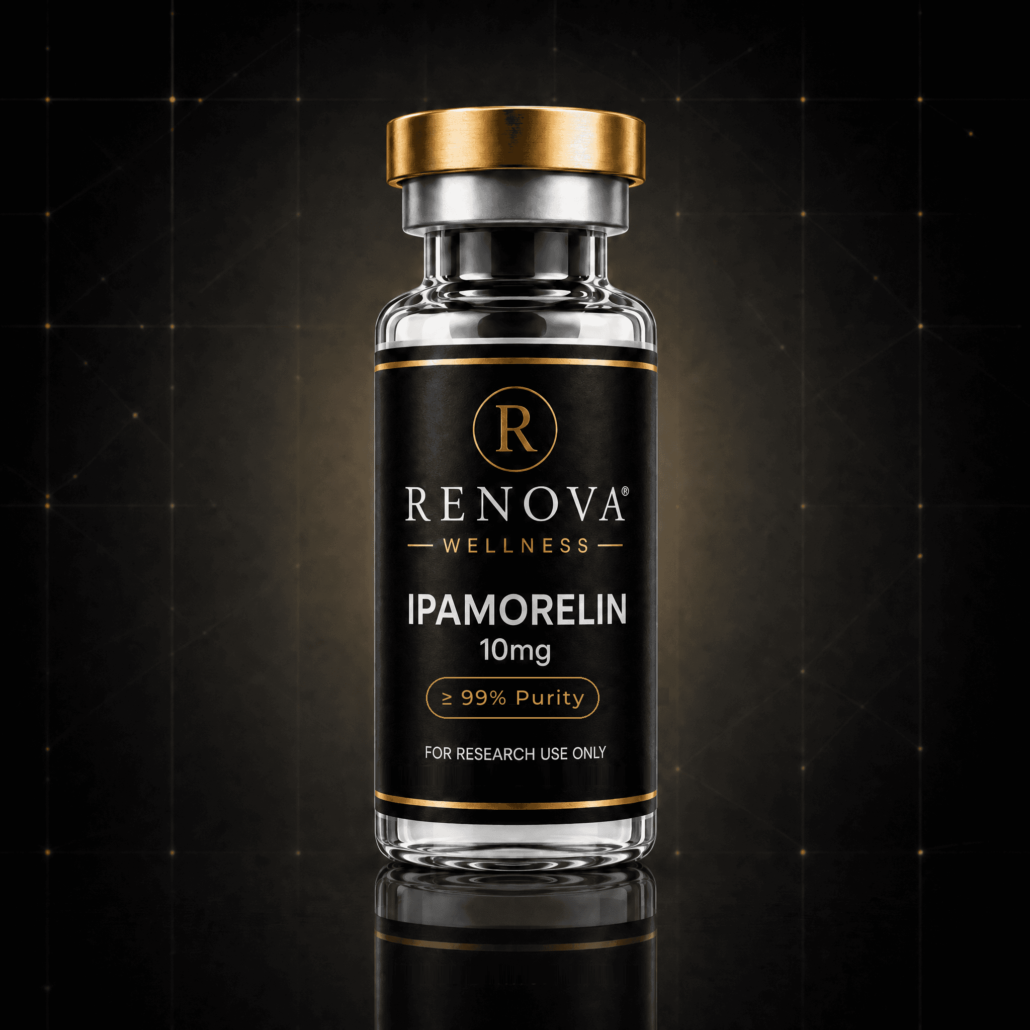 Ipamorelin research vial — Renova Wellness
