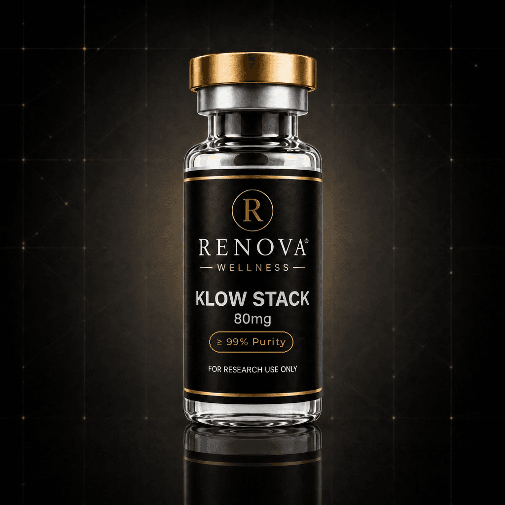 KLOW Stack research vial — Renova Wellness