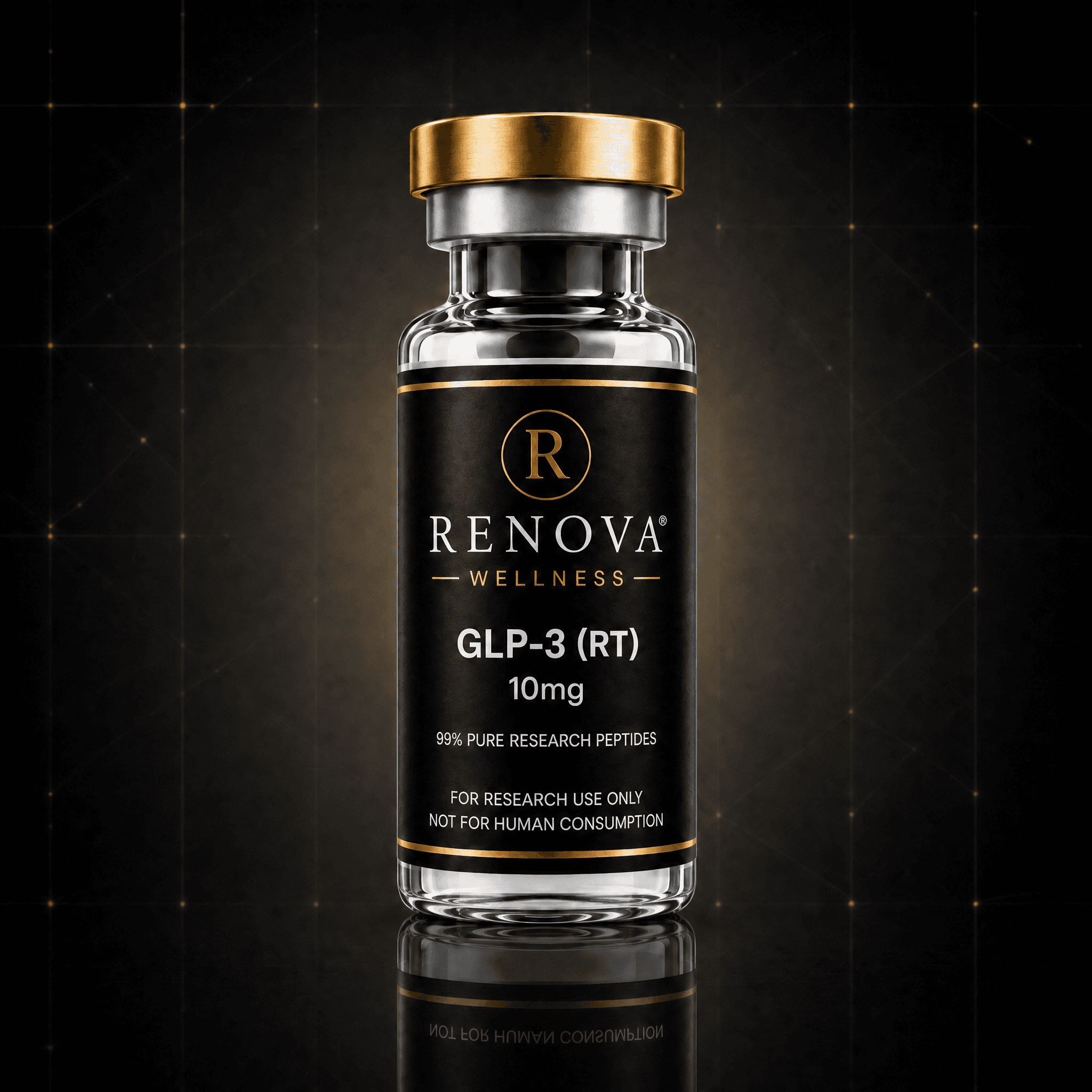 Retatrutide research vial — Renova Wellness